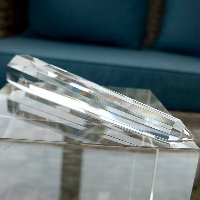 Translucent 8 Facet Himalayan Quartz Vogel Wand by David Zhuang