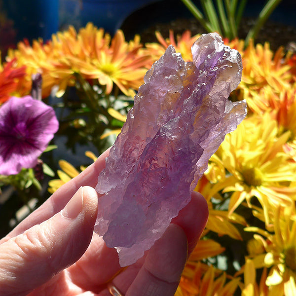 Rainbow Ametrine Triple Fold Goddess Specimen