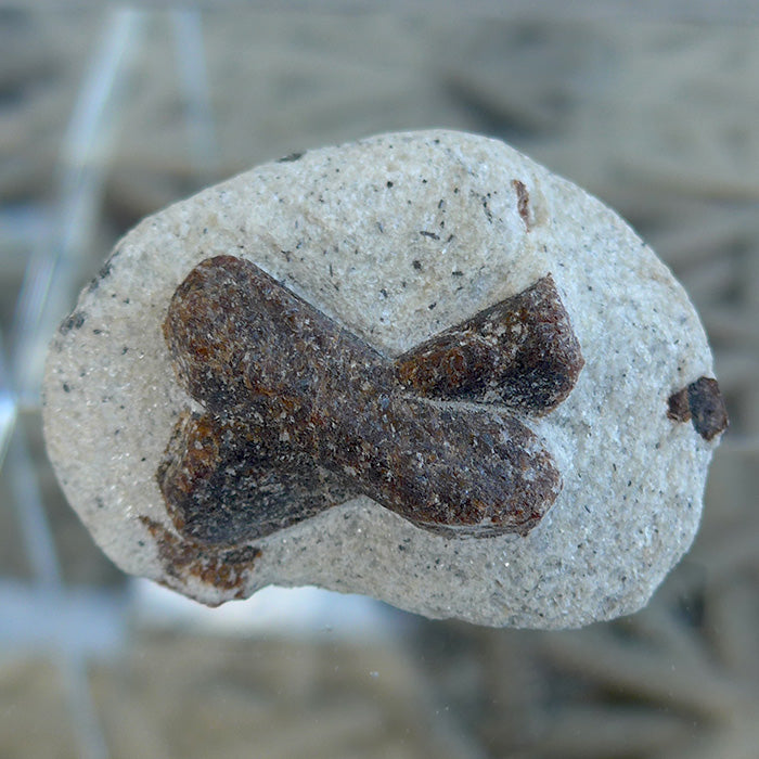 St. Andrew's Cross Staurolite Meditation Stone