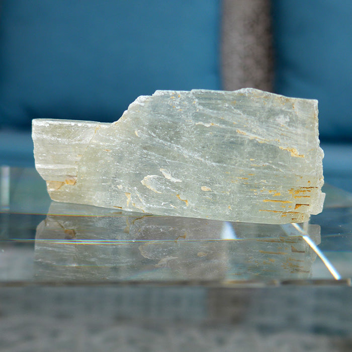 Unpolished Yellow Kunzite Specimen