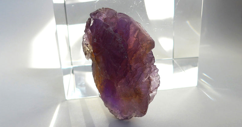 Bolivian Striped Rainbow Ametrine Nugget