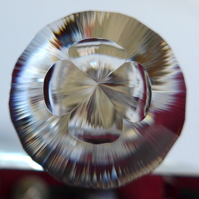X-LARGE 12 Gate 144 Facet Master Cut Vogel Phi Crystal Healing Wand