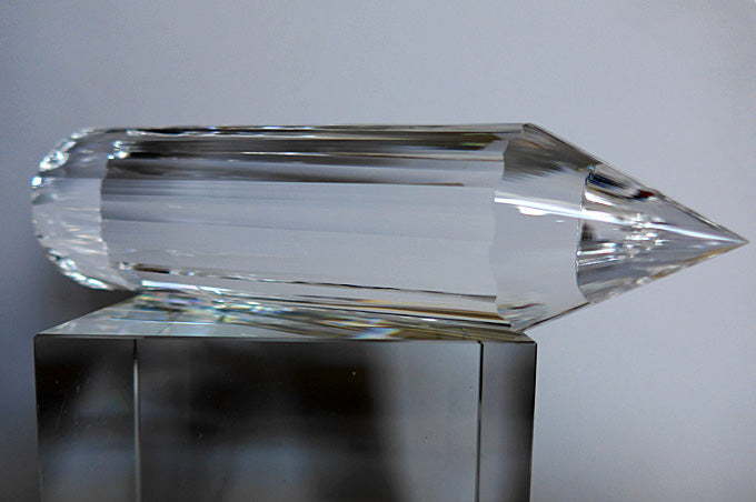 X-LARGE 12 Gate 144 Facet Master Cut Vogel Phi Crystal Healing Wand