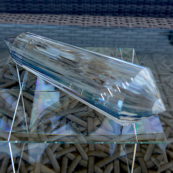 Luminous 24 Facet Vogel Phi Crystal Wand