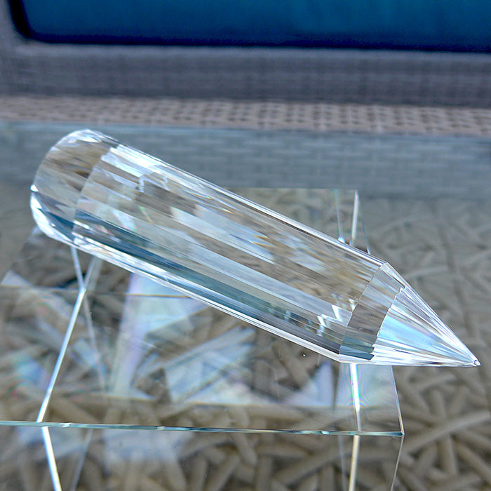 Luminous 24 Facet Vogel Phi Crystal Wand