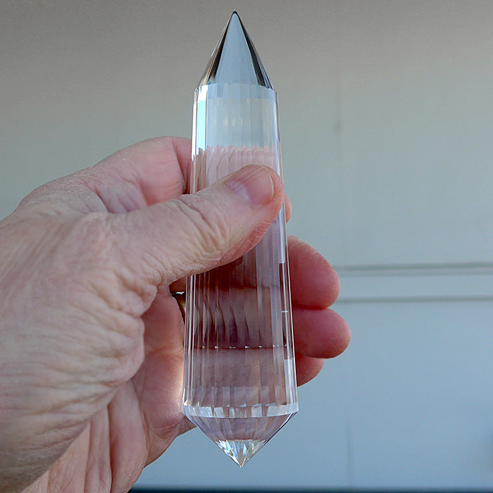 Luminous 24 Facet Vogel Phi Crystal Wand
