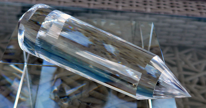 PRICE REDUCTION: Slim 4 Petal 88 Sided Vogel Phi Crystal Wand