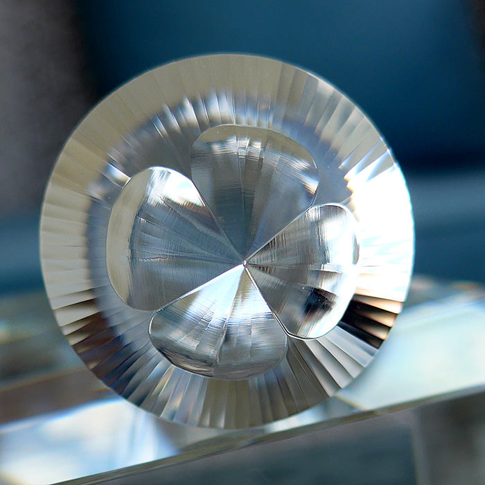 PRICE REDUCTION: Slim 4 Petal 88 Sided Vogel Phi Crystal Wand