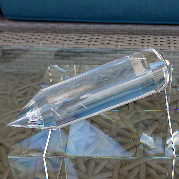 PRICE REDUCTION: Slim 4 Petal 88 Sided Vogel Phi Crystal Wand
