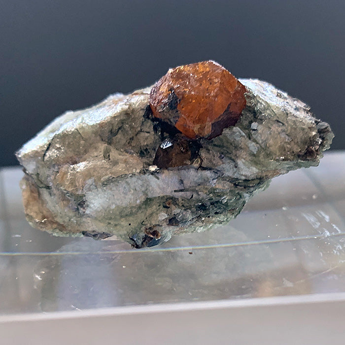 AAA Twin Spessartine Garnets in Glittering Matrix