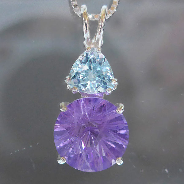 ON SALE: Rose de France Amethyst Super Nova with Blue Topaz Crown