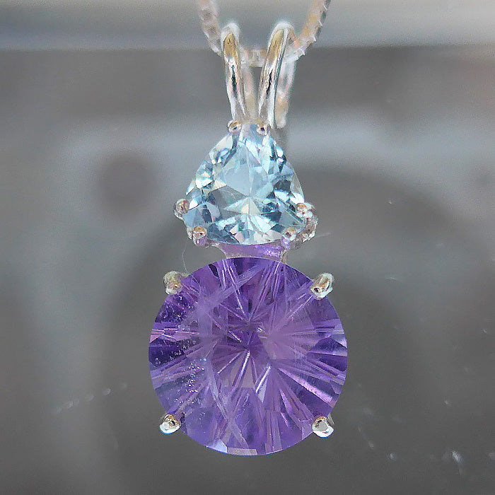 ON SALE: Rose de France Amethyst Super Nova with Blue Topaz Crown