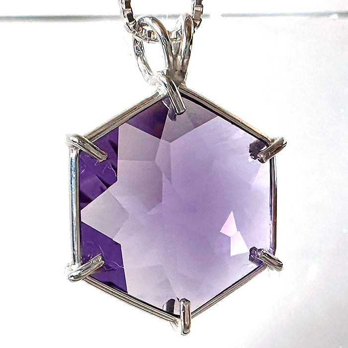 Amethyst Flower of Life Pendant
