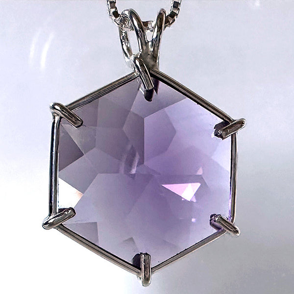 Amethyst Flower of Life Pendant