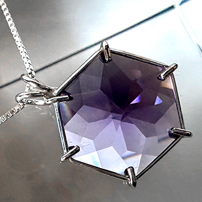 Amethyst Flower of Life Pendant