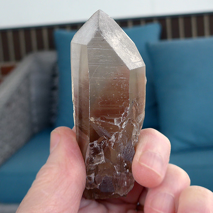 Smoky Dream Lemurian Growth Interference Window Wand