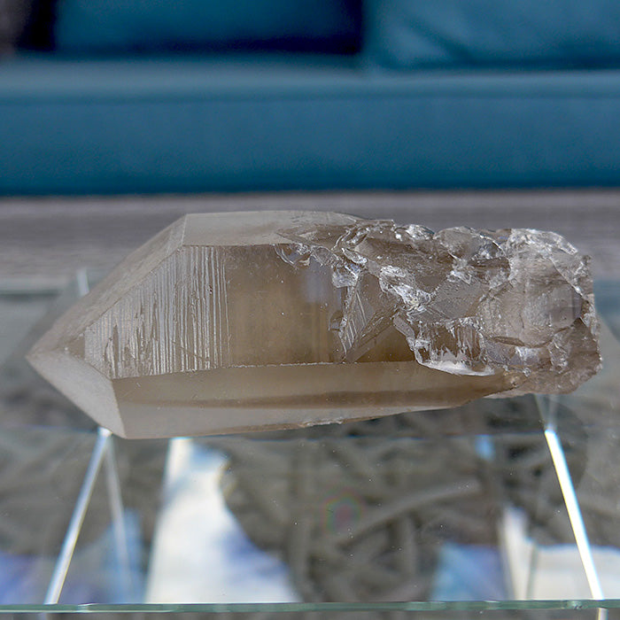 Smoky Dream Lemurian Growth Interference Window Wand