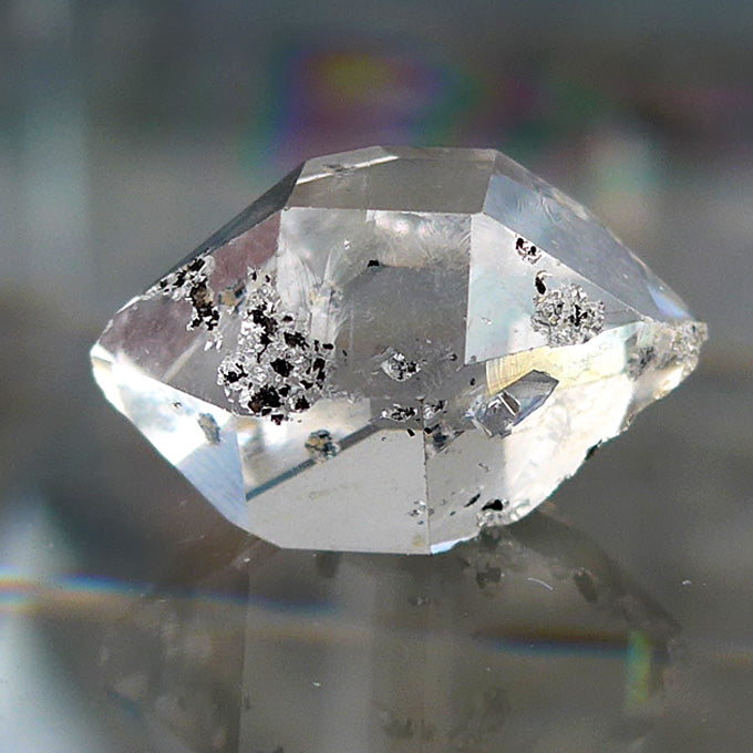 Elegant Pakistani Herkimer Diamond with Hydrocarbon Inclusions