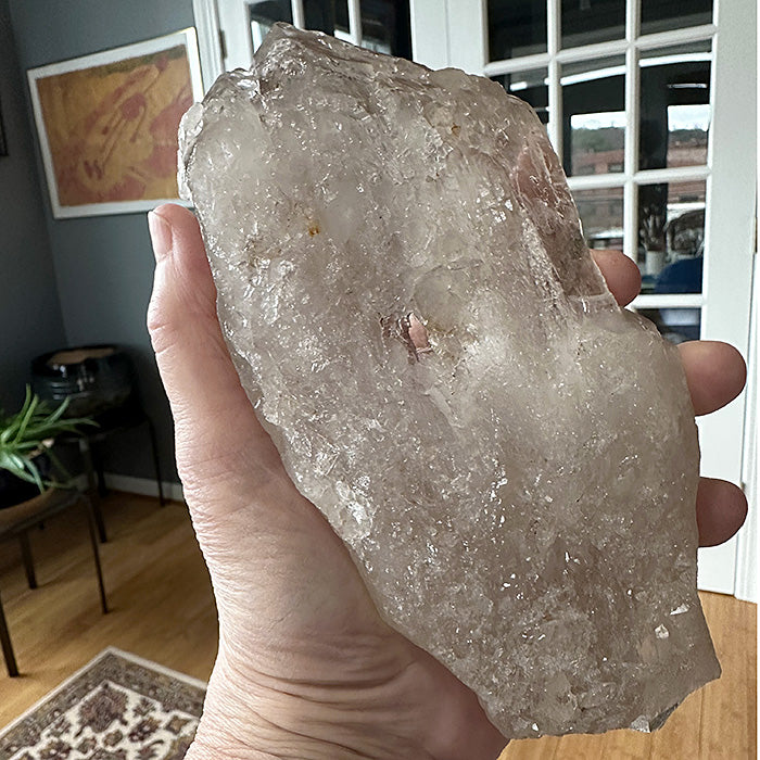 STEEP PRICE DROP: Champagne Citrine Druzy Elestial Cathedral with Rainbow