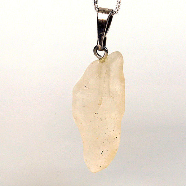 Libyan Desert Glass Smooth Unpolished Pendant