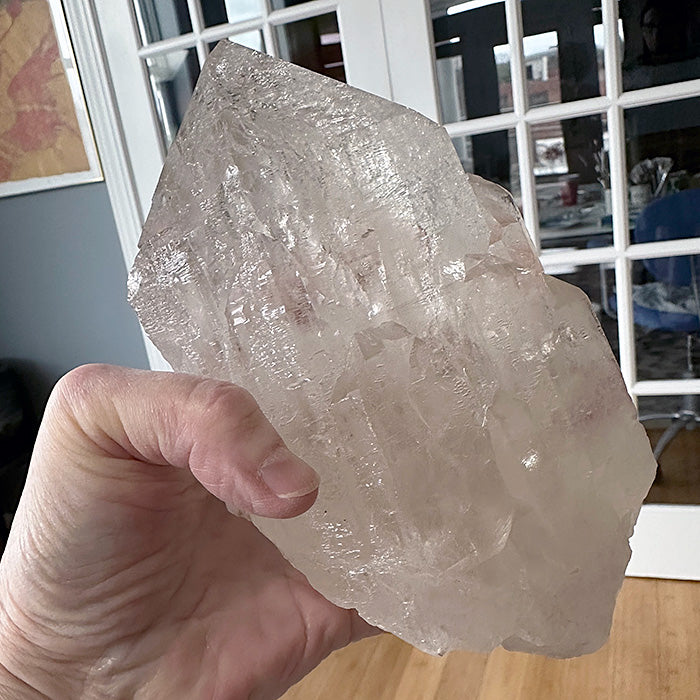 Pale Large Sparkling Citrine Elestial Cluster