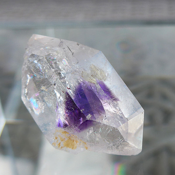 Purple Splash Brandberg Amethyst DT with Rainbows