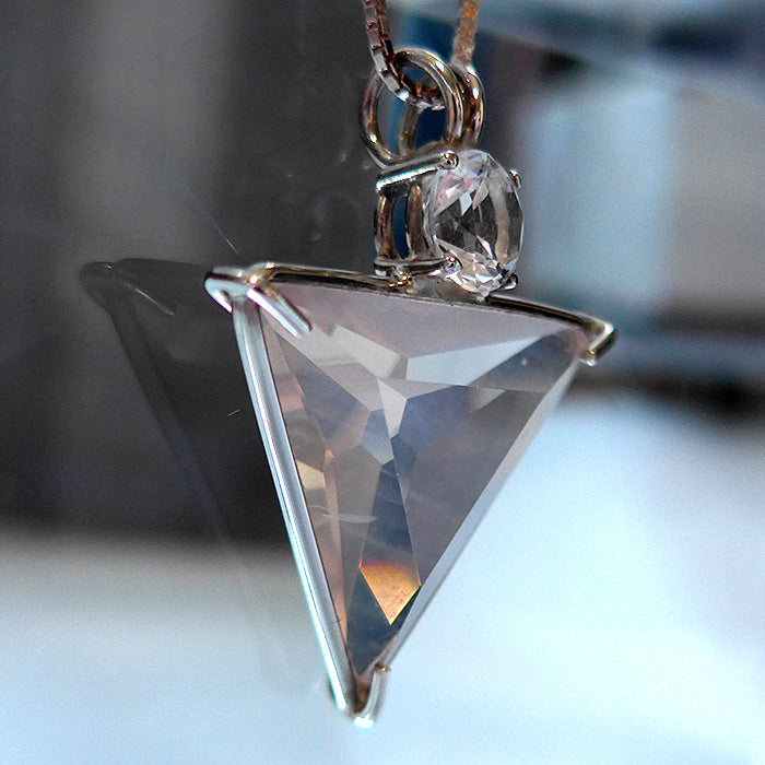 Rose Quartz Angelic Star with Round John of God Topstone