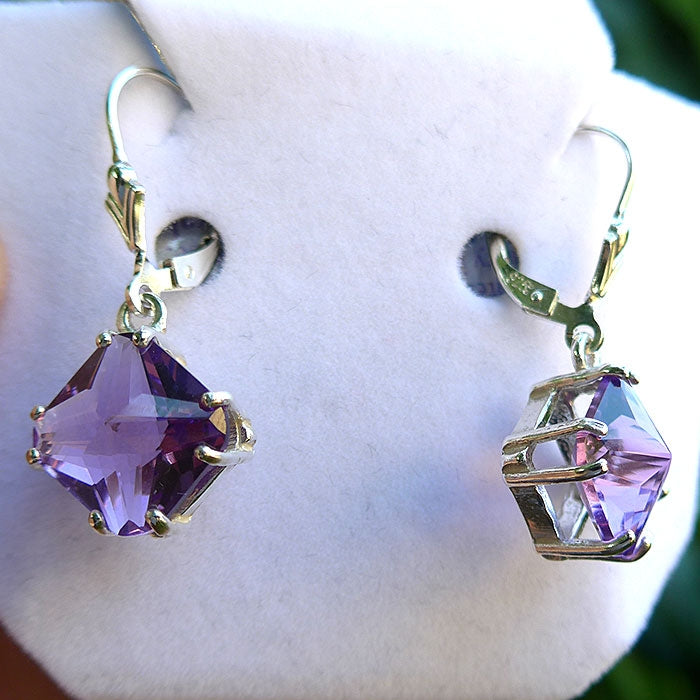 Amethyst Magician Stone Hanging Earrings