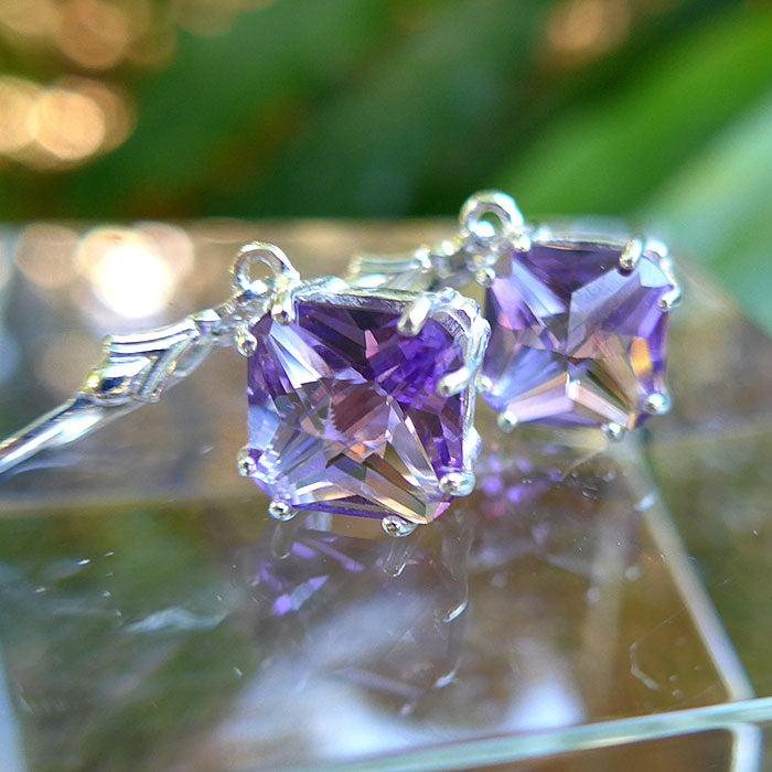 Amethyst Magician Stone Hanging Earrings