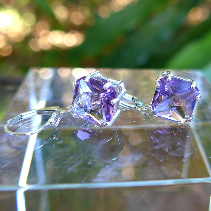 Amethyst Magician Stone Hanging Earrings