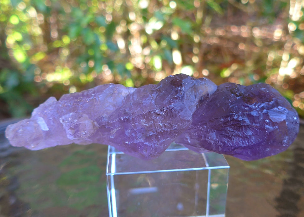 Twin Bolivian Rainbow Ametrine Double Terminated Wand