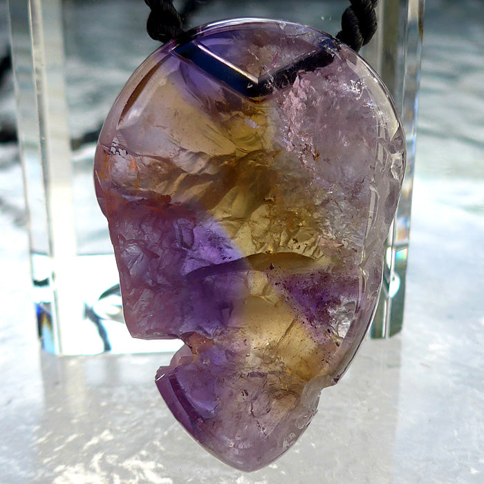 Rainbow Ametrine Freeform Pendant by Lawrence Stoller