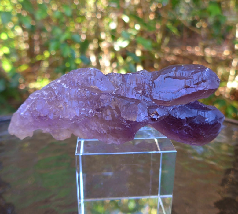 Twin Bolivian Rainbow Ametrine Double Terminated Wand