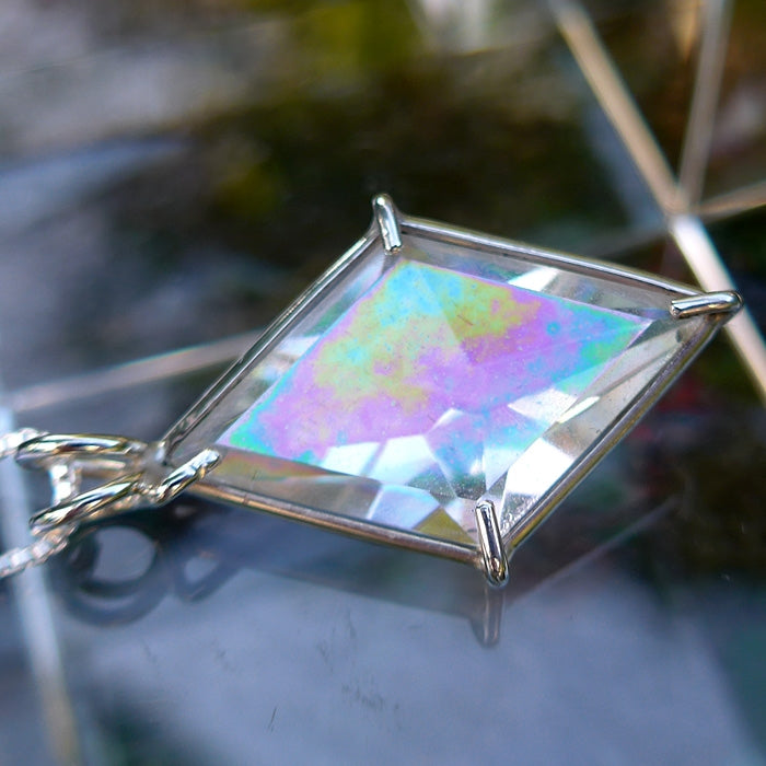 Angel Aura Quartz Ascension Star Pendant