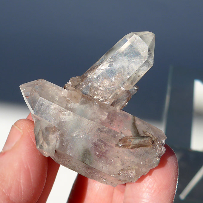 Indigo Quartz Small Cluster with Sparkling Matrix