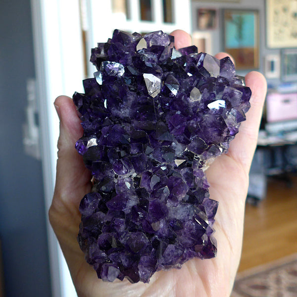 Beautiful Uruguyan Amethyst Geode Slice