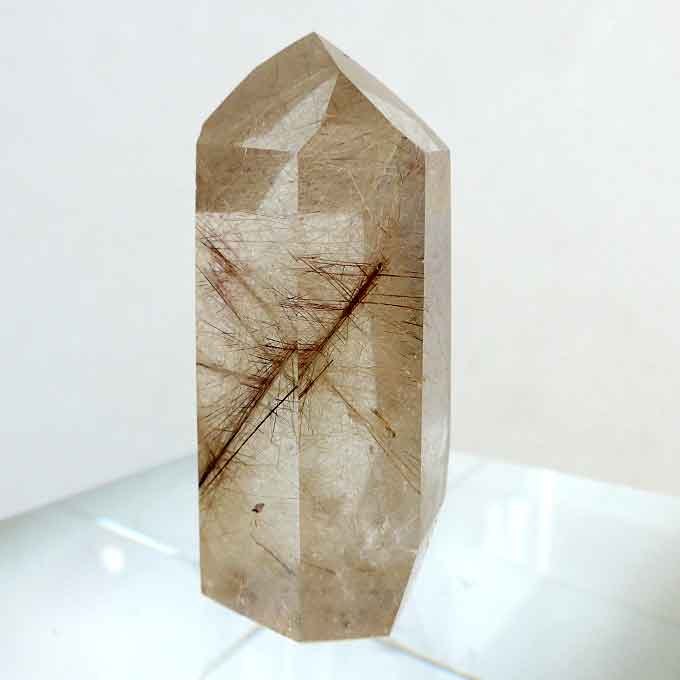 Bronze and Gold Polished Rutile Double Channeler