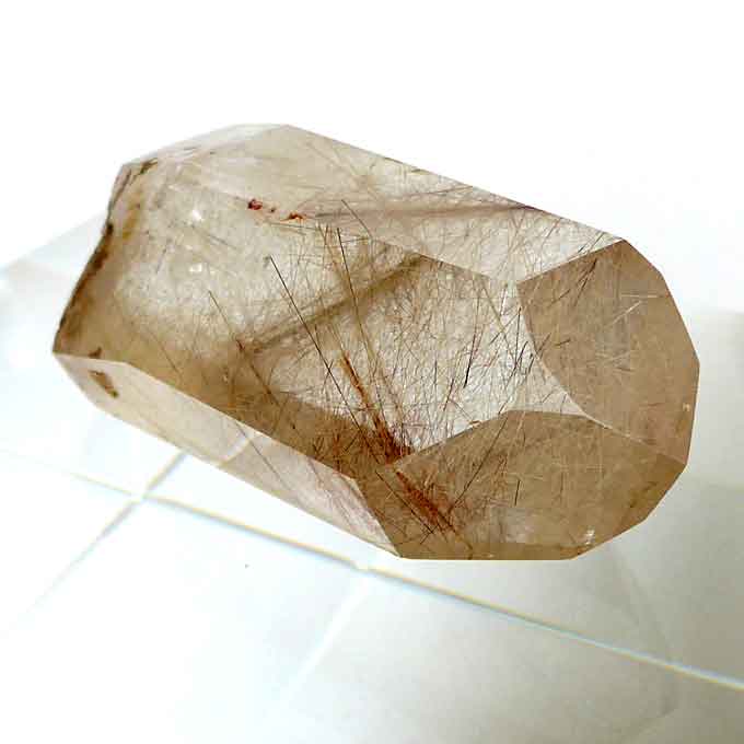 Bronze and Gold Polished Rutile Double Channeler