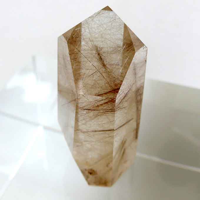 Bronze and Gold Polished Rutile Double Channeler