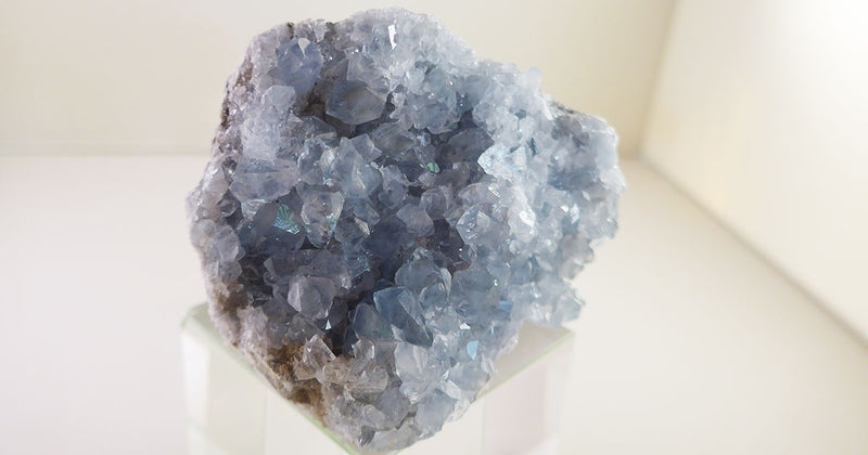 Glittering Druzy Celestite Cluster