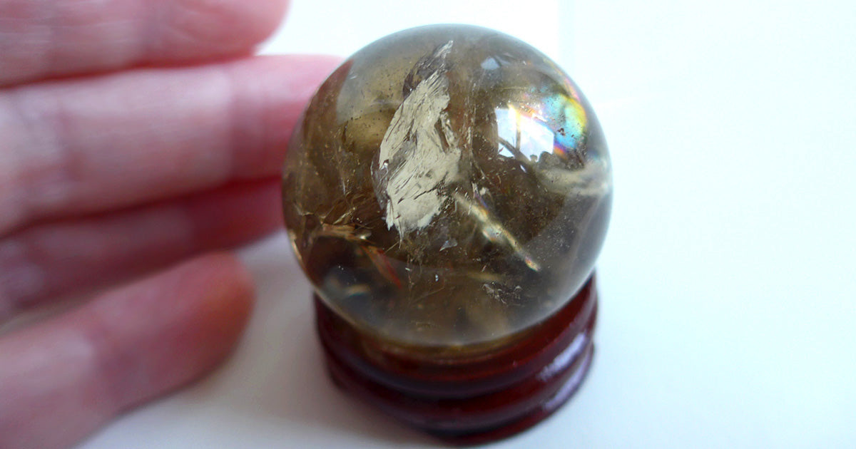 Citrine Rainbow Sphere