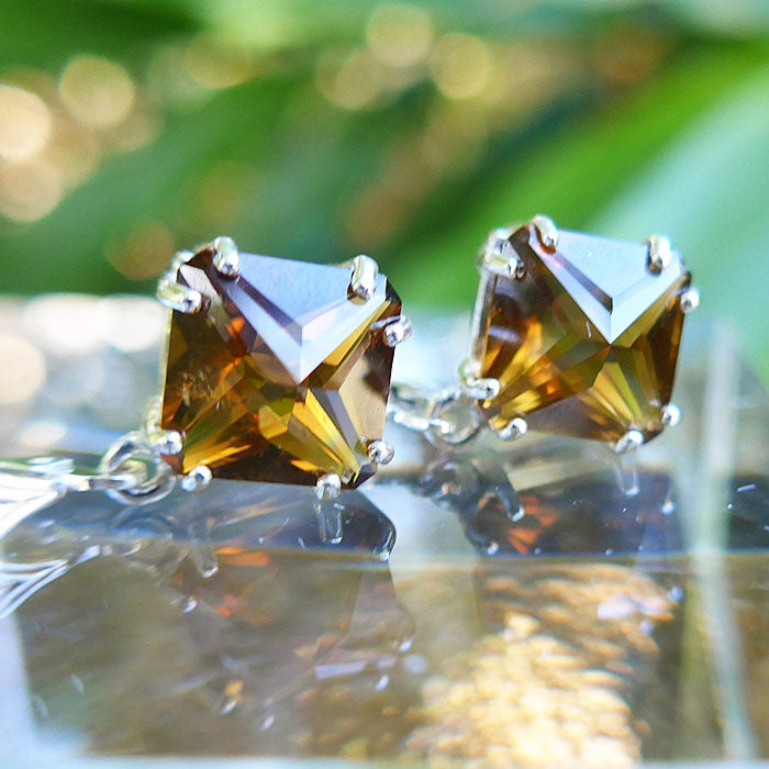 Citrine Magician Stone Hanging Earrings