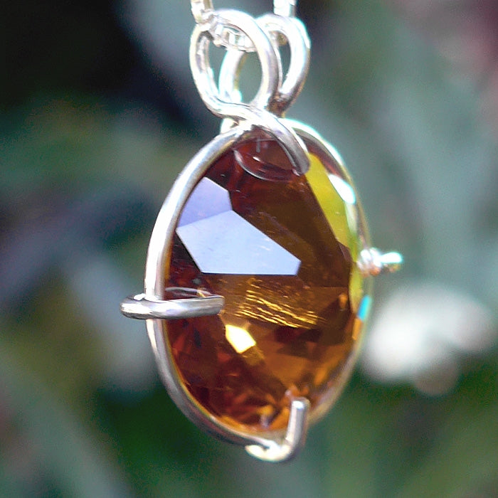 Citrine Radiant Heart Pendant