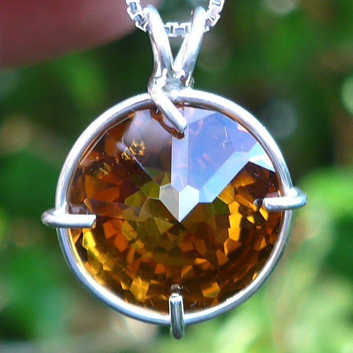 Citrine Radiant Heart Pendant