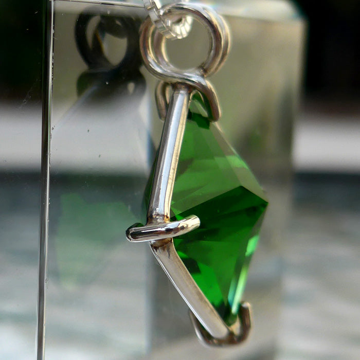 Colombian Green Obsidian Magician Stone Pendant