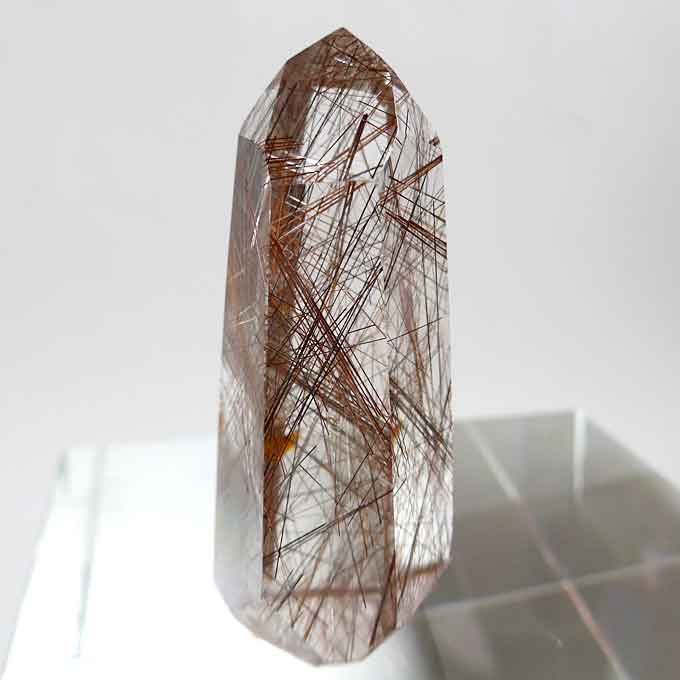 Tall Copper Colored Rutile Generator Point