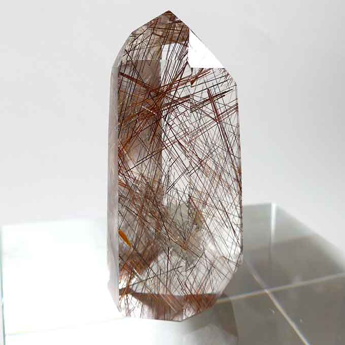 Tall Copper Colored Rutile Generator Point
