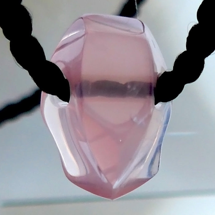 Gemmy Rose Quartz Pendant by Lawrence Stoller