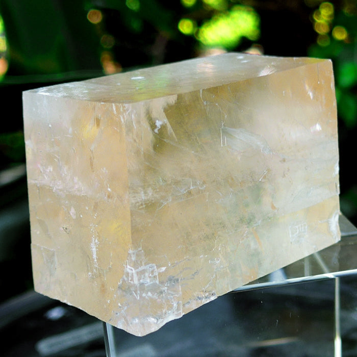Giant Rhombohedron Orange Calcite