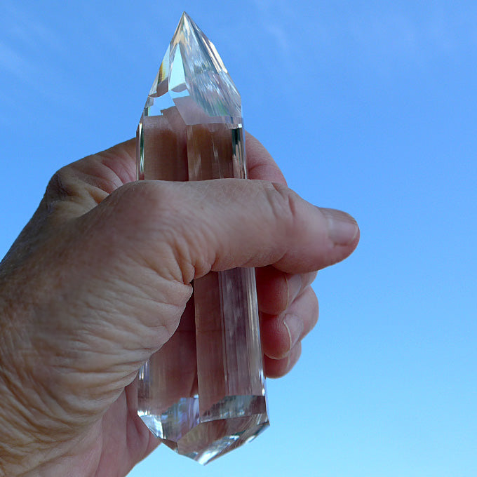 2X PRICE DROP: Phat Isis Golden Dolphin Vogel Phi Crystal Healing Wand